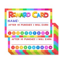 Punch Cards for Classroom, 208 Pack Kids Behavior Reward  Loyalty Cards, Bes...
