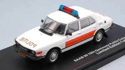 SAAB 900i Gemeinde Polizei 1987 Triple9 T9-43070 1:43 POLIZEI POLIZEI