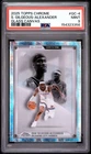 2025 TOPPS CHROME GLASS CANVAS #GC-4 SHAI GILGEOUS-ALEXANDER PSA 9