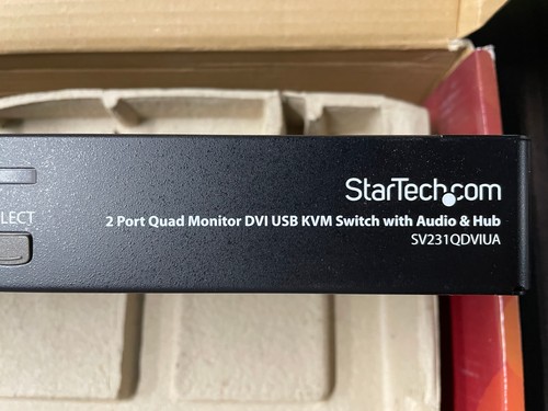 Starview 2 Port Quad Monitor DVI USB KVM Switch w Audio&Hub StarTech SV231QDVIUA - Afbeelding 13 van 20