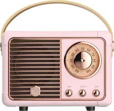 Retro Bluetooth Speaker, Portable Bluetooth Wireless Speaker, Hands-Free Call...