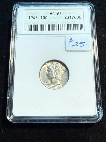 1945-P Mercury Dime — photo from another recent sale