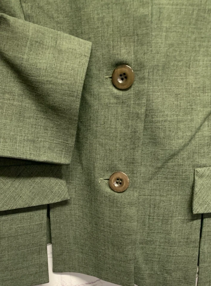 Sag Harbor Pantalones Traje Pequeño 12P Pantalones Verdes Talla 30x28" Foto 4 de 4