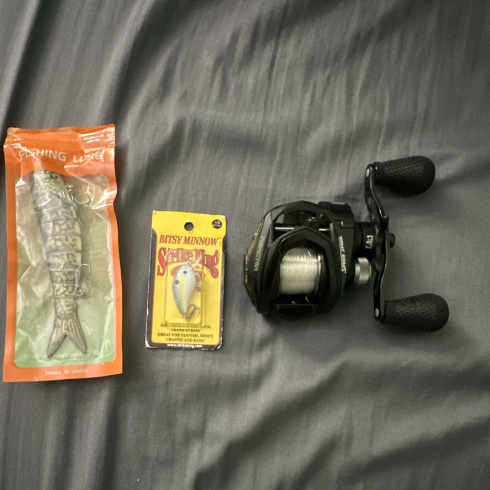 Lew's Reactor Baitcast Reel 7.5:1 Speed Spool Black Casting 