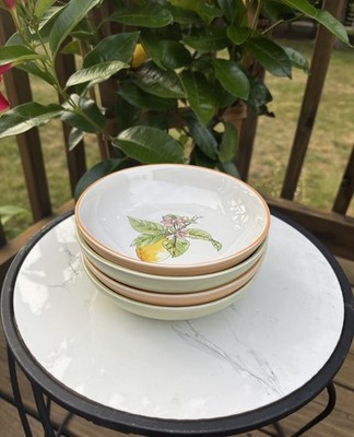 Williams Sonoma Meyer Lemon Citron Dipping Bowls Set of 4 Mixed Colors 5.75 