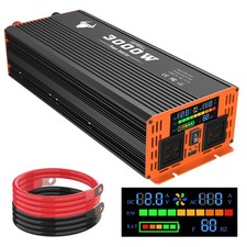 3000 Watt Power Inverter Car/home 12v Dc To 110v Ac Converter With Led Display D