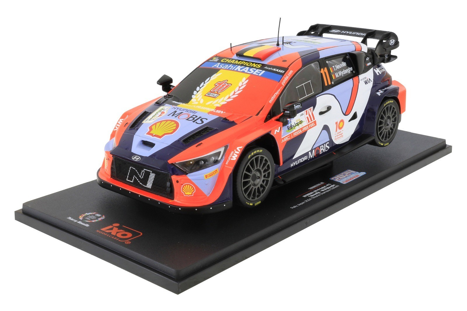 Hyundai i20 WRC Rally1 miniature 1/43 Ixo Rallye Japon 2024 Neuville 11