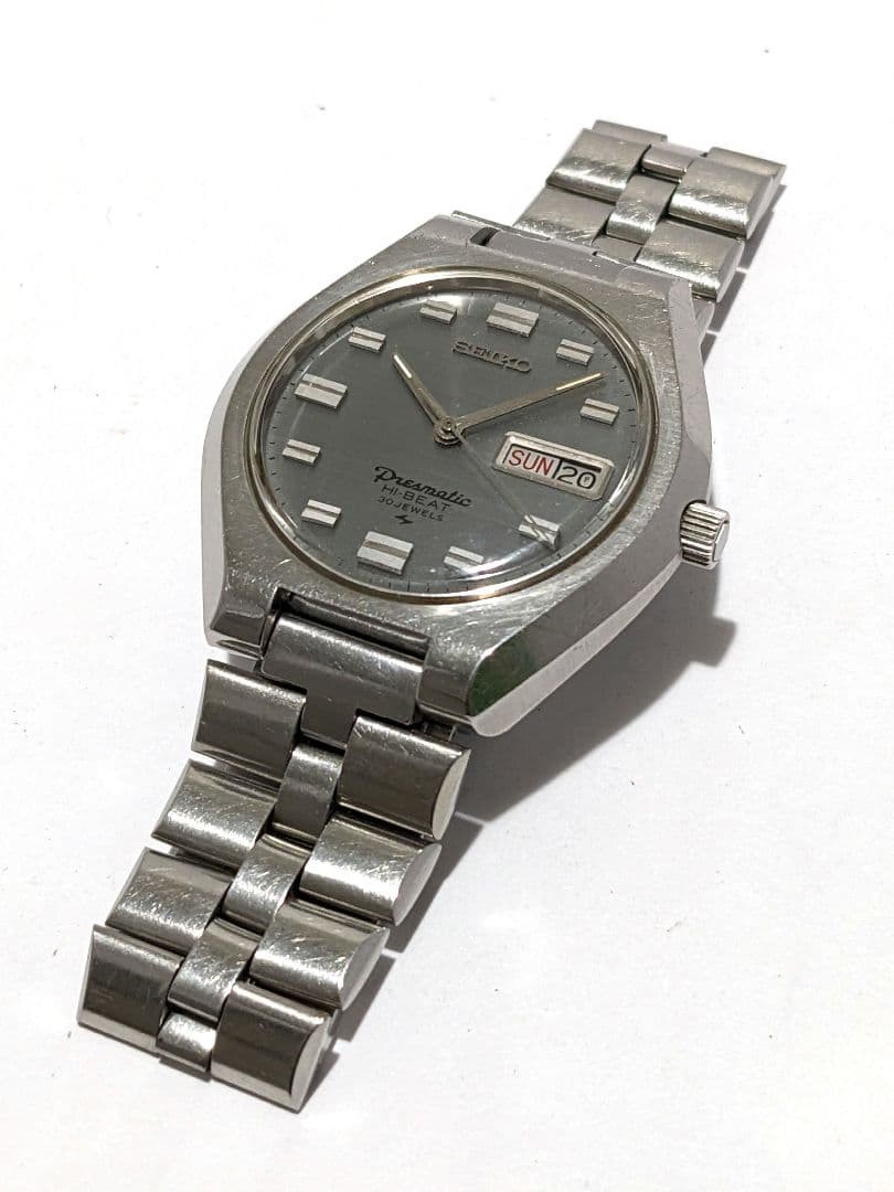 Seiko Pressmatic 5146-7010 High Beat Overhauled Vintage Watch from Japan Used