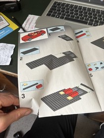 Building instructions for LEGO &reg; Racers Ferrari F430 Spider 8671 with traces of use