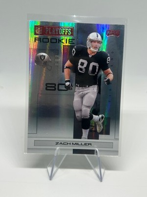 2007 Playoff NFL Playoffs #159 Zach Miller Red Holofoil #/125