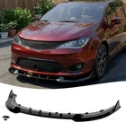 Fit For Chrysler Pacifica Front Bumper Splitter Lip Sporty Gloss Black 2017-2020