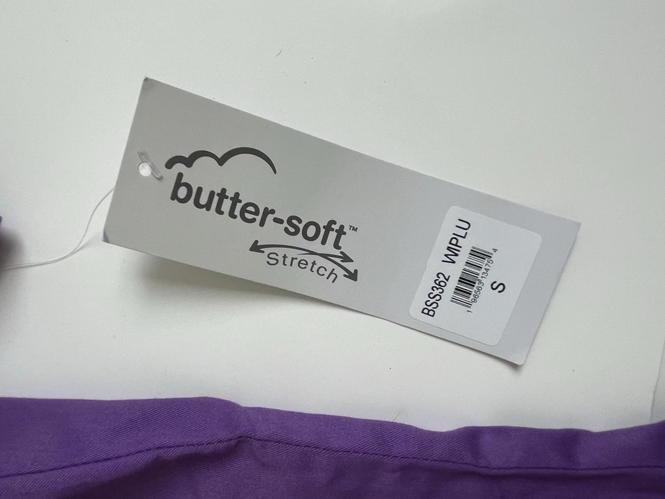 NUEVO CON ETIQUETAS UA Butter Suave Elastizado Cintura Elástica Conjunto Exfoliante Púrpura Pequeño Top Pantalones Altos Pequeños Foto 4 de 4