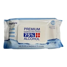 MagiCare 75% Alcohol Hand Sanitizing Wipes (4-50ct Packs)