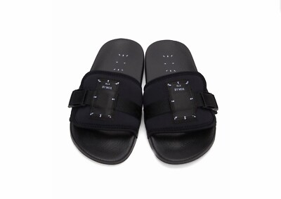 Alexander McQueen MCQ Infinity Slides Sliders Brandneu Original 4uk Unisex Schwarz