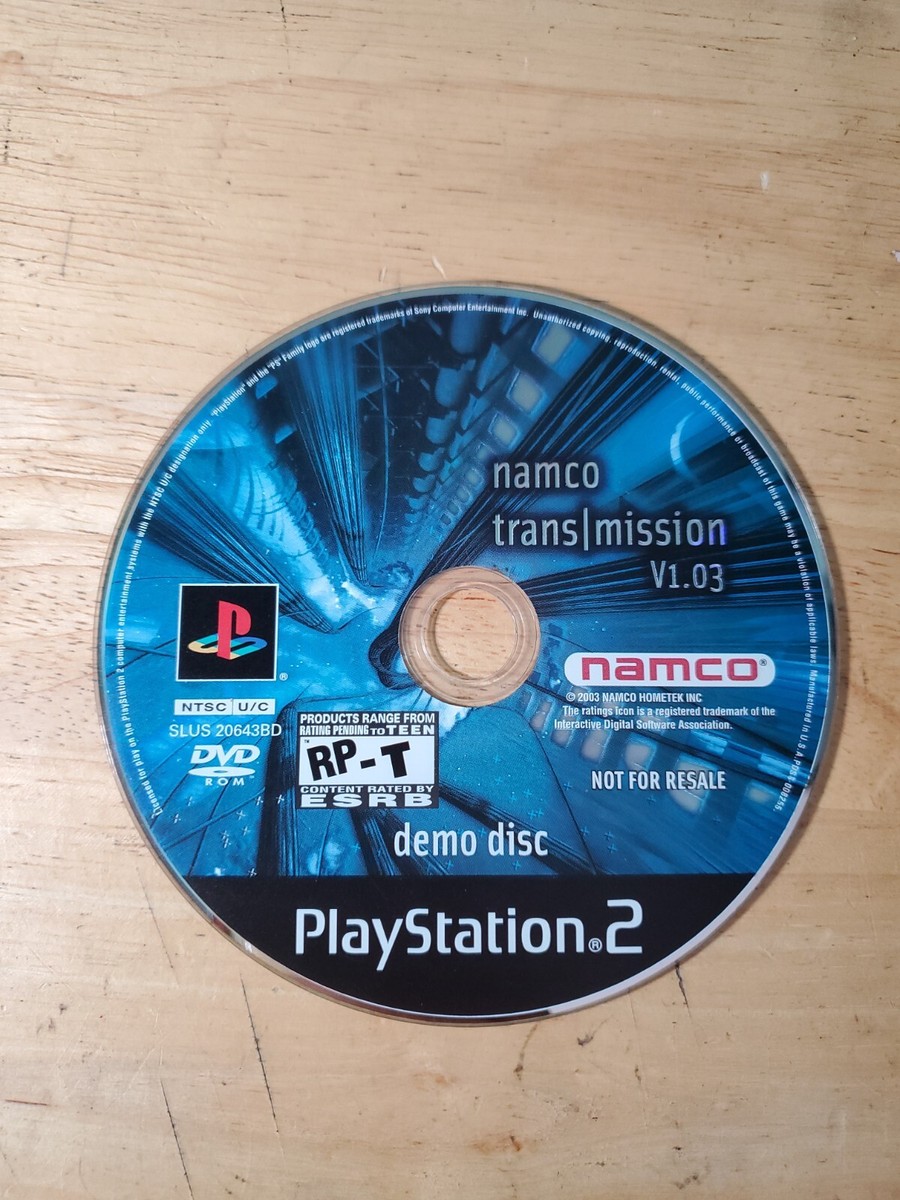 Namco Transmission v1.03 1.03 Demo Sampler Disc for Sony PS2(Disc