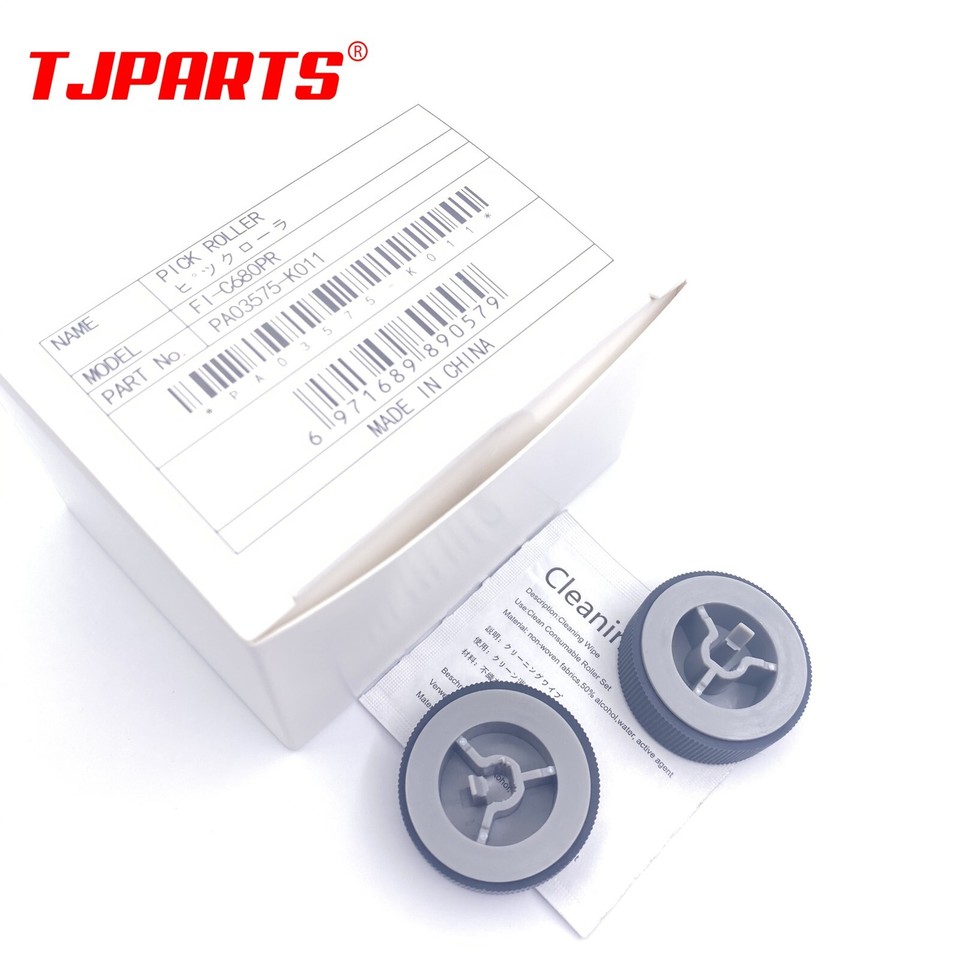 Scanner Rollers Pickup & Brake Roller Kit For Fujitsu Fi-6400 / Fi-6800 Scanners - Replaces PA03575-K011, Includes Cleaning Wipe Fujitsu Scanner Rollers