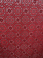 Bandanna Paisley Design Print On Best Quality Of Nylon Spandex With Foil