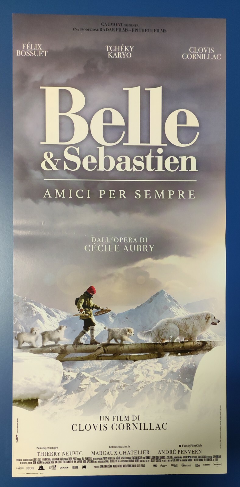 Locandina originale film Belle e Sebastien 3 - Amici per sempre (2018) - Regia di Clovis Cornillac