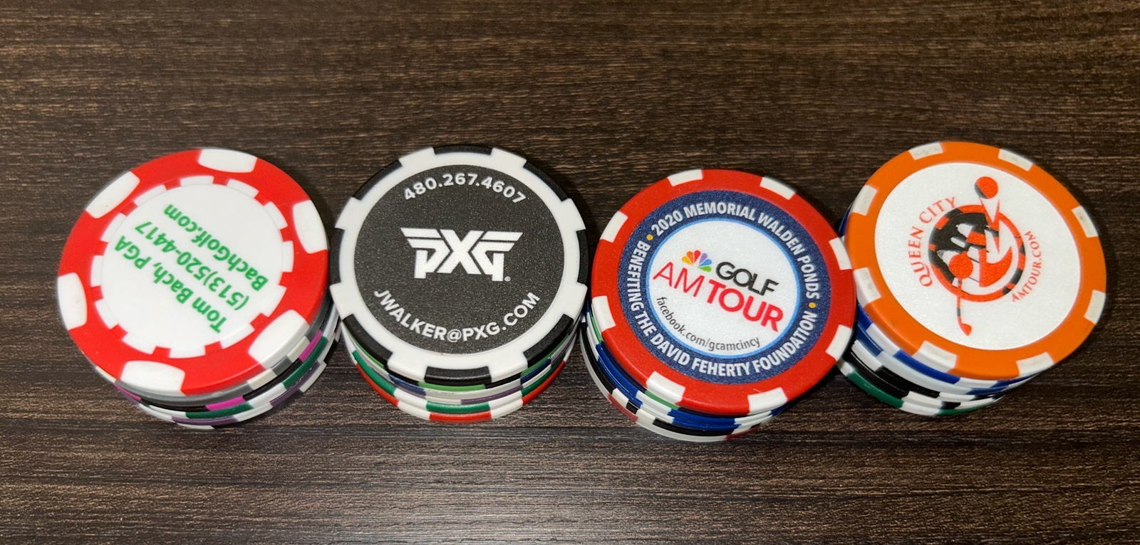 Golf Ball Marker Poker Chip Collection, 24 chips (12 gram chips) eBay