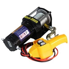 12V/24V 3000lbs Electric Winch Electric Hoist Truck Small Steel Wire Rope Crane