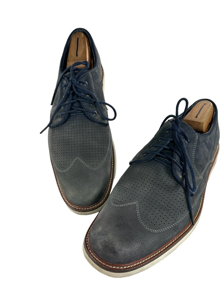 Johnston & Murphy Mens Size 8M Oxford Blue Comfort Wingtip  display picture 1