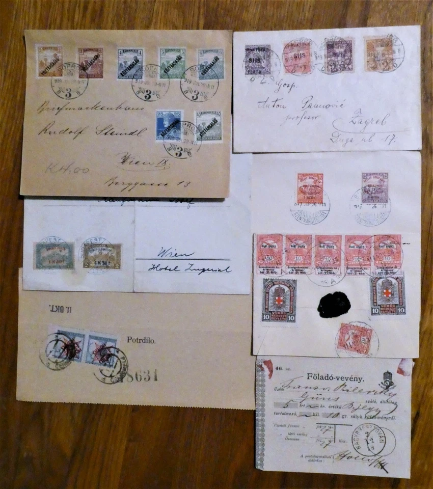 Hungary Postal History Lot 26 Items incl. Some Scarce, 1876 and Air Mail - Image 3 of 4