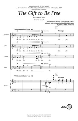 The Gift To Be Free SATB