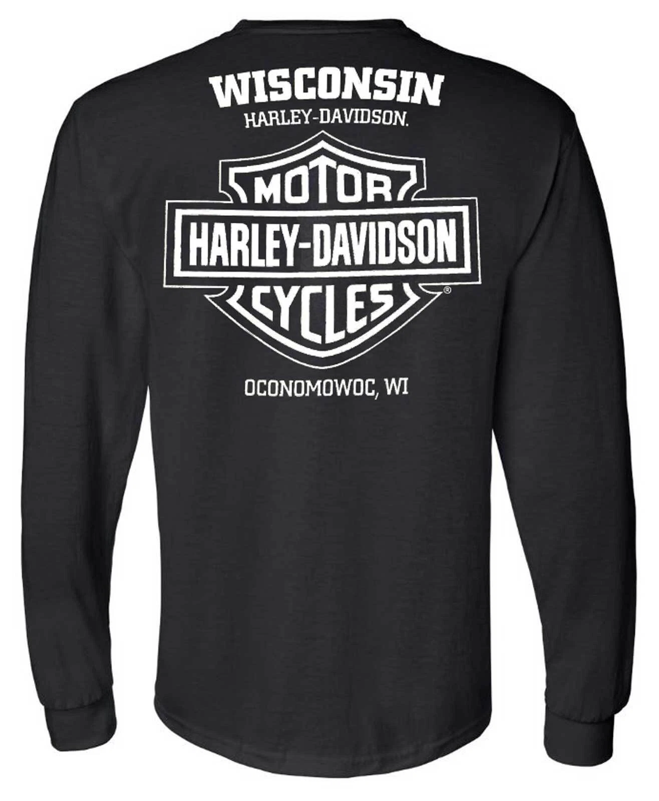 H Davidson Men's Brash Ride Chest Long Sleeve Shirt