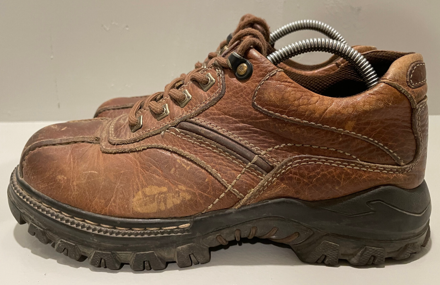 Mens GBX Laredo Leather Lace Up Toe Casual Oxford Tennis Shoe 7.5M Color Brown