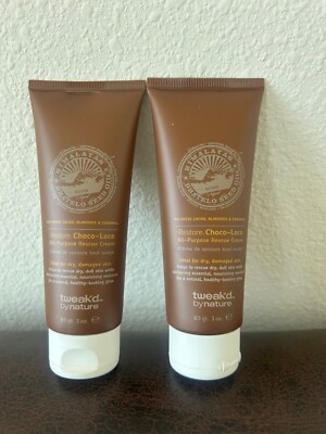 Tweak'd By Nature Choco Loco Lot Of 2 All Purpose Rescue Cream 3 oz x 2 Sealed