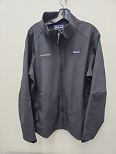 Patagonia Jacket Adult XL Black Softshell Full Zip Long Sleeve Logo Pockets Mens