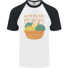 Friends Hookers Divertente Maglietta Baseball S/S In Maglia Per Uomo