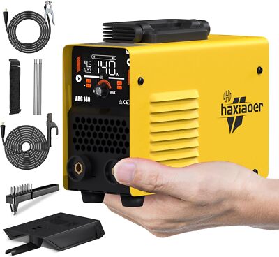 haxiaoer 140A Elektroden Schweißgerät 230V IGBT DC Inverter mit Lift TIG 10 Rods