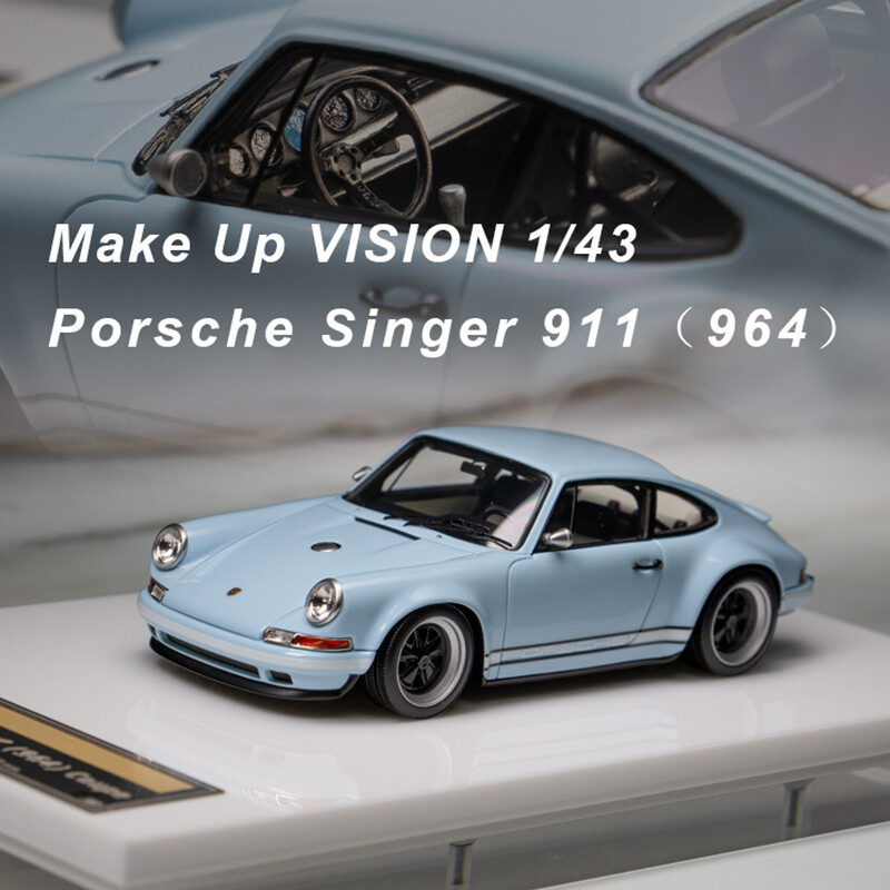 メイクアップビジョン 1/43 ポルシェシンガー964 ガルフブルー