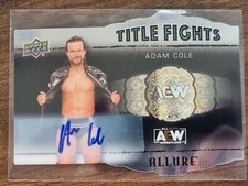 2022 AEW Adam Cole Title Fights AUTO ALLURE Trading Card #85597