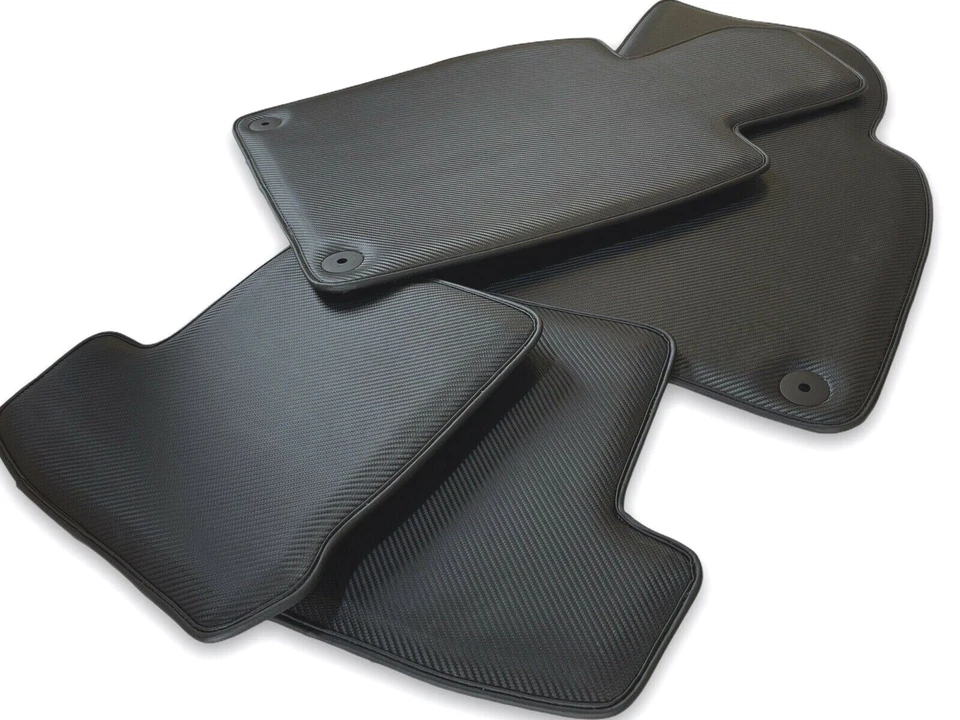 Floor Mats for Porsche Cayman GT4 2016-2022 LHD Exclusive Carbon Fiber AutoWin - Изображение 2 из 4