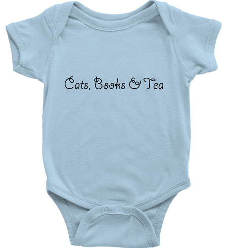 Cats Books & Tea Toddler Kids Tee Youth T-Shirt Baby Bodysuit Cute Book Cat Love - Picture 14 of 34
