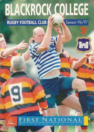 Blackrock College v Old Crescent 22 Feb 1997 Stradbrook RUGBY PROGRAMME