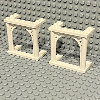 Lego White Arch 3 x 6 x 5 Ornamented Pavilion 30613 19063 Friends