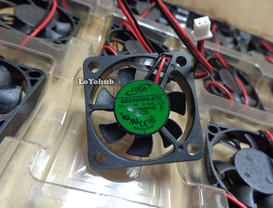 New ADDA 30 * 30 * 6mm 3006 AD0305HX-K70 DC5V 0.18A 3cm 2pin cooling fan - Image 3 of 4