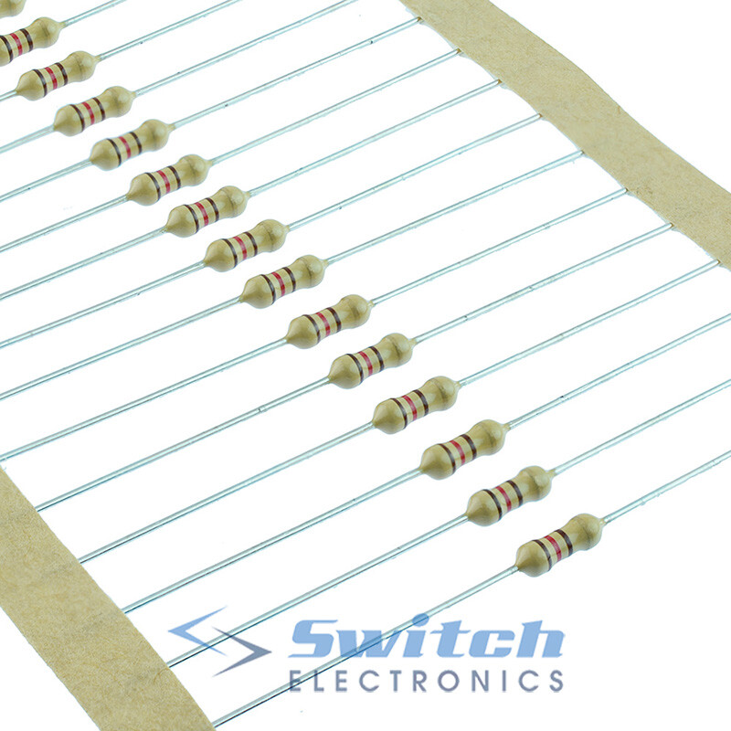 RESISTOR 470 OHM 1/4W 5% AXIAL - 1 PACOTE COM 10 UN - Loja Uninter