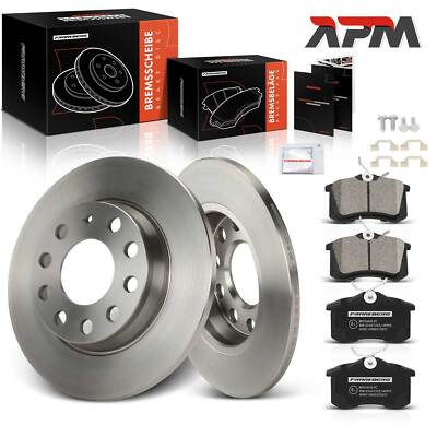 Bremsscheiben Bremsbeläge Hinten 255mm für Audi A4 8E B7 B6 Seat Exeo 3R PR-1KP