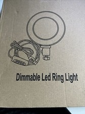 Dimable LED Ring Light Table Top Tripod Photography Video Makeup Fill Light