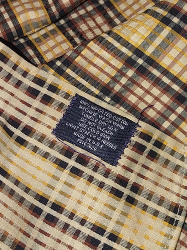 Burberry London Men's Button Down Plaid Dress Shirt - 100% Cotton - Picture 4 of 5