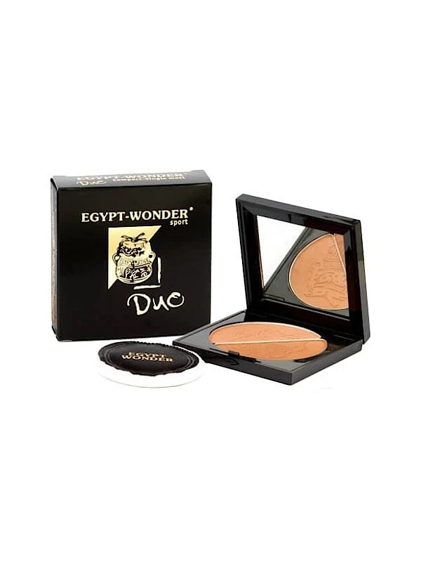 EGYPT WONDER EGYPTWONDER SPORT COMPACT DUO FAKE TAN SELF TANNER MATTE SUNLESS BRONZER SUN TAN