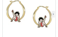 Betty boop bradford exchange hoop earrings