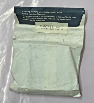 VINTAGE ACER WINDOWS 3.1 OPERATING SYSTEM 3.5'' DISCS PN 308-R92031 MSBX4