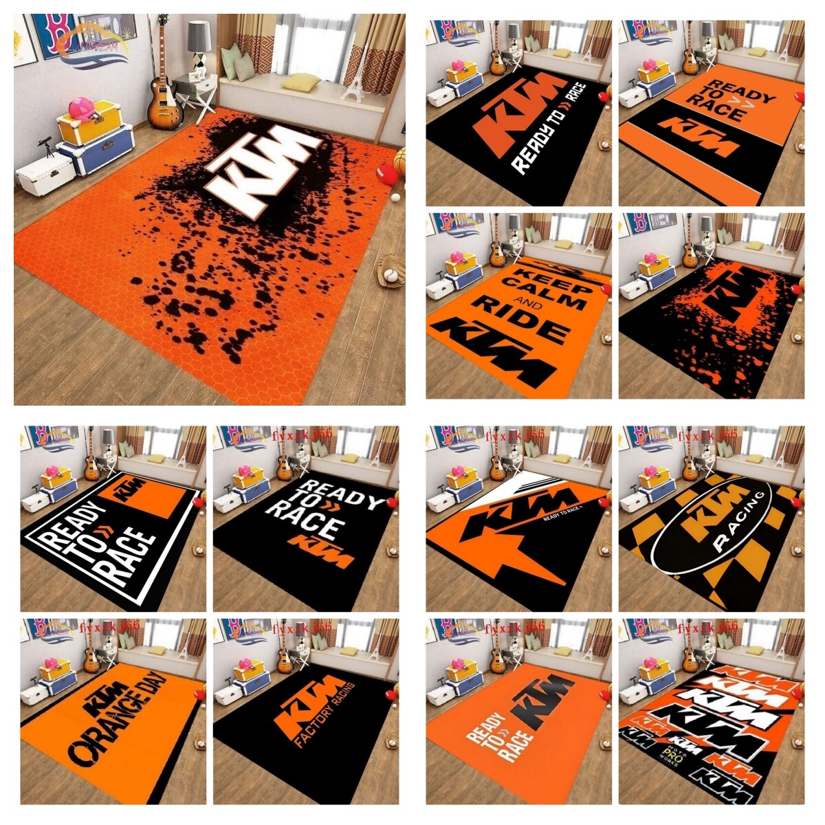 KTM Motorrad Boden Teppich Schlafzimmer Tür Matte rutschfeste Matte Geschenk