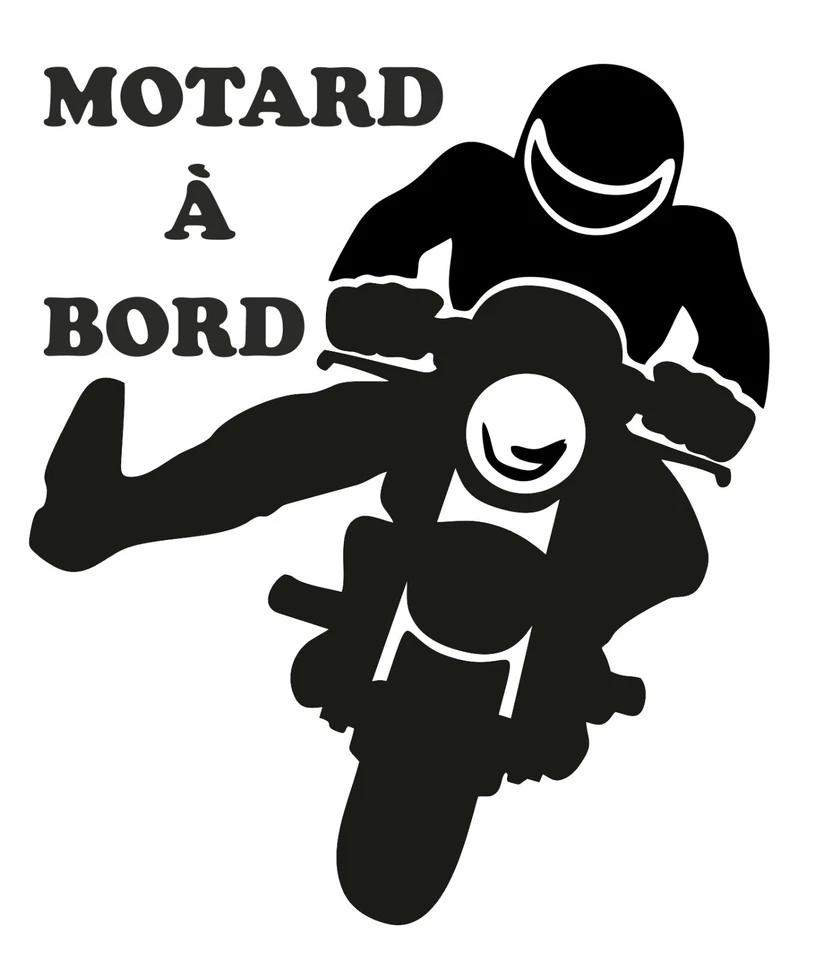 autocollant MOTARD A BORD