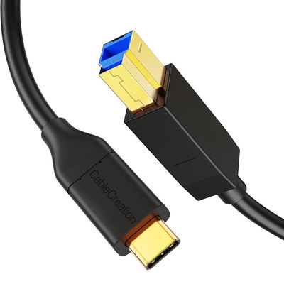 USB C to USB B 3.1 Cable 10FT, 5Gbps USB Type B to USB C Cable for Thunderbol...